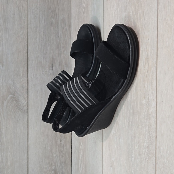 Skechers Women Rumblers sci fi  Memory Foam Wedge Sandals shoes sz 9 - Picture 2 of 12